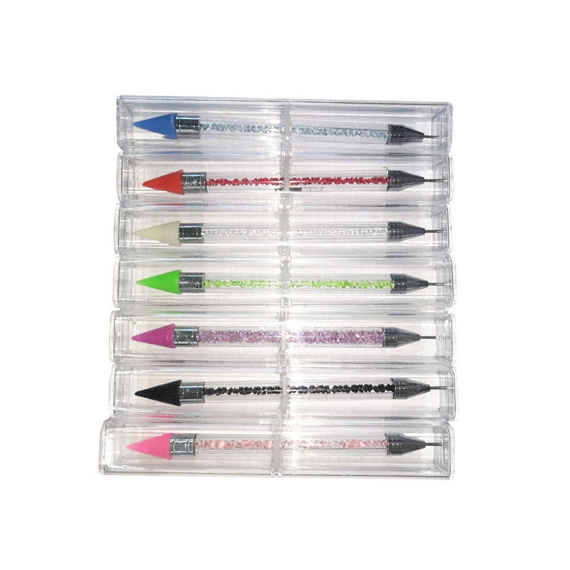 Manufacturer Nail Art Pen Set, Nail Art Double-Line Pen With Adhesive, Carving Dotting Pen, Bead Pen, Crayon - Image 4