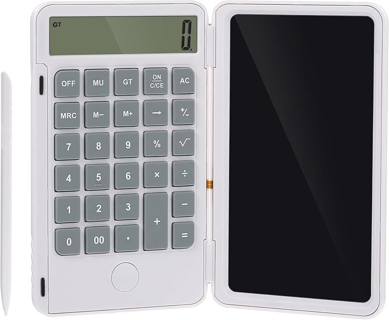 NOLITOY Handwriting Notepad Calculator Portable Desktop Office White 120Mah Battery - Image 1