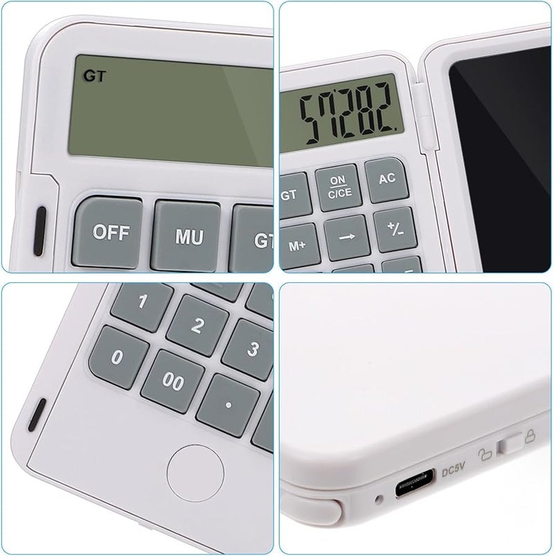 NOLITOY Handwriting Notepad Calculator Portable Desktop Office White 120Mah Battery - Image 3