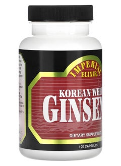 Imperial Elixir Korean White Ginseng 100 Capsules (500 mg per Capsule)  - Image 2
