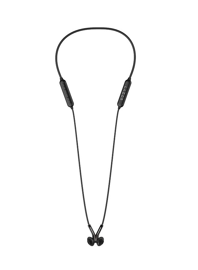Lazor Groove X Dual Dynamic Drivers Bluetooth Headphones, Neckband Wireless Earbuds with Crossover Bluetooth 5.0 Headset Sports Earphones Audio more than 8 hours playback time EA107 Black - Image 3