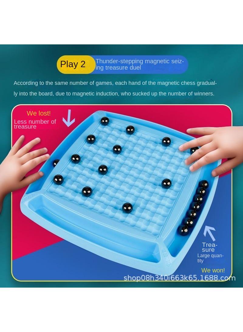 general Magnetic Chess Game 40 Magnet Stone Stepping On Thunder Magnetic Force On War Chess Fun Magnetic Field Induction Chess Children's Toys Table Games - Image 2