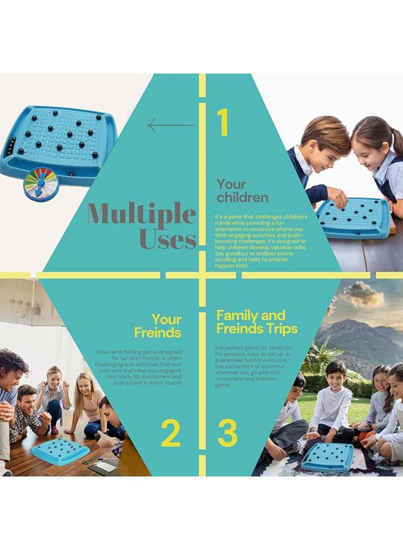 general Magnetic Chess Game 40 Magnet Stone Stepping On Thunder Magnetic Force On War Chess Fun Magnetic Field Induction Chess Children's Toys Table Games - Image 4