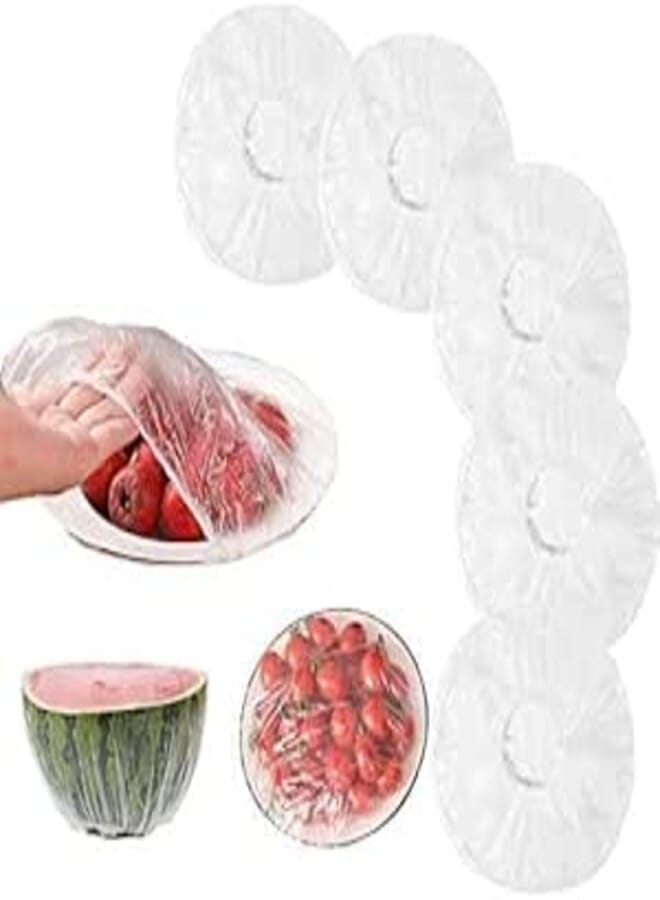 Reusable Clear Plastic Food Wrap, Flexible Bowl Covers for Fresh Preservation