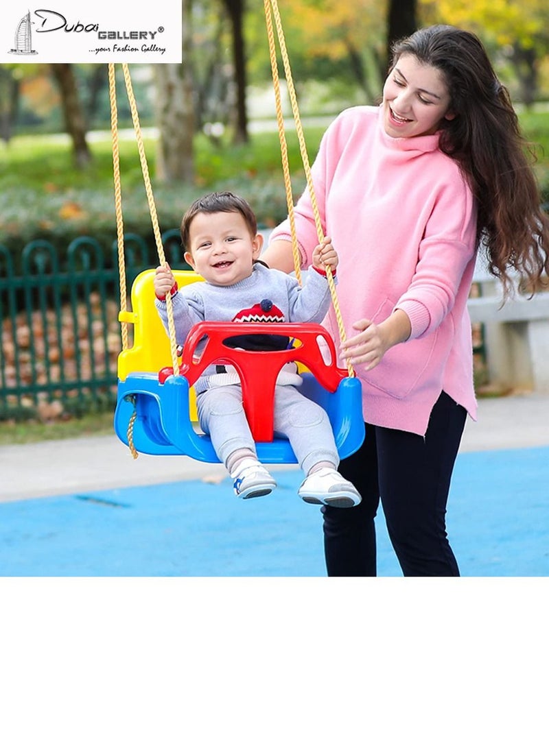 DubaiGallery 3-In-1 Baby Swing Seat, Indoor Baby Swing, Anti-Flip Snug & Secure Detachable Infants to Teens Kids Swing Seat for Outside Playground - Image 1