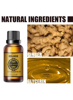 EELHOE Ginger Essential Oil ,Of Essential Oil For Abdominal Fat Removal ,Accelerate Metabolism Burn Calories Beautiful Curve 30ml  - Image 3