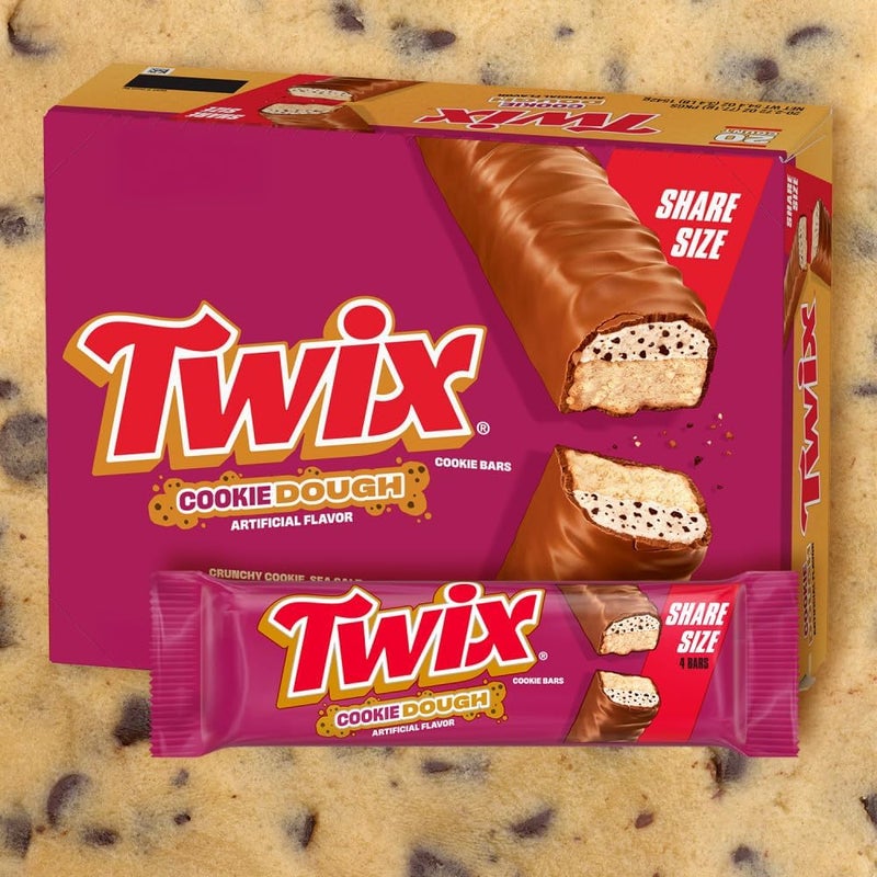Twix Cookie Dough Milk Chocolate Bars, Share Size, 20 Count Bulk Box - Image 3