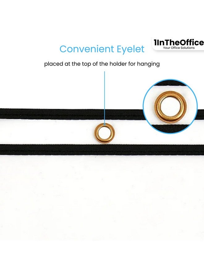 1InTheOffice Dry Erase Pocket Sleeves Black Shop Job Ticket Holders 6X9 (6 Pack) - Image 4