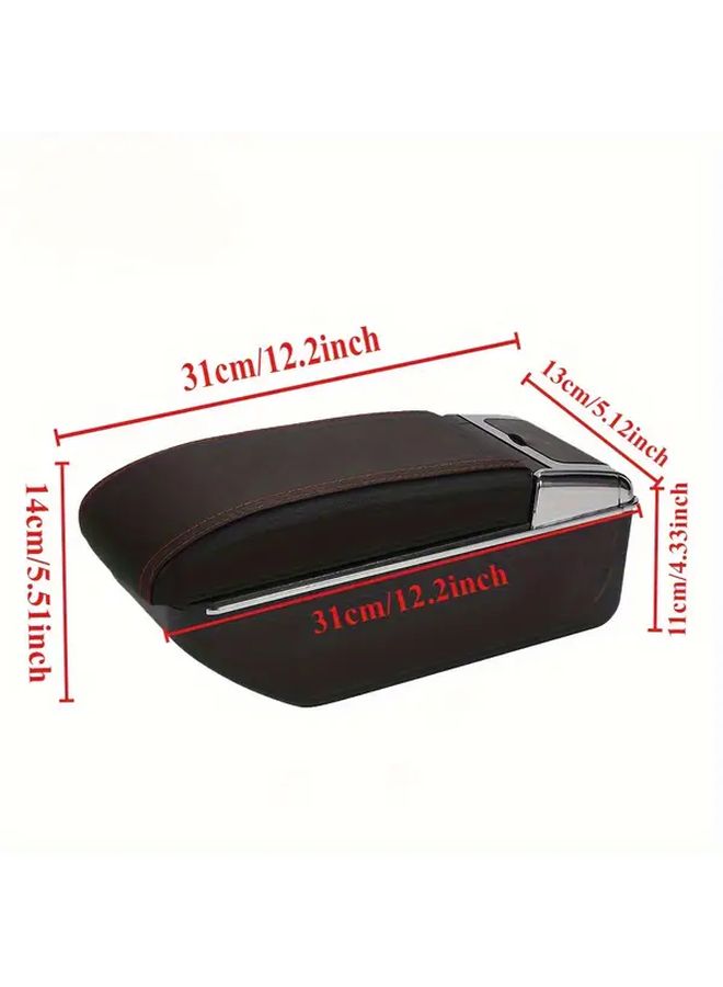 D1 Red Black Car Armrest Box for Honda Fit Jazz 2008 2013 Interior Accessories - Image 2