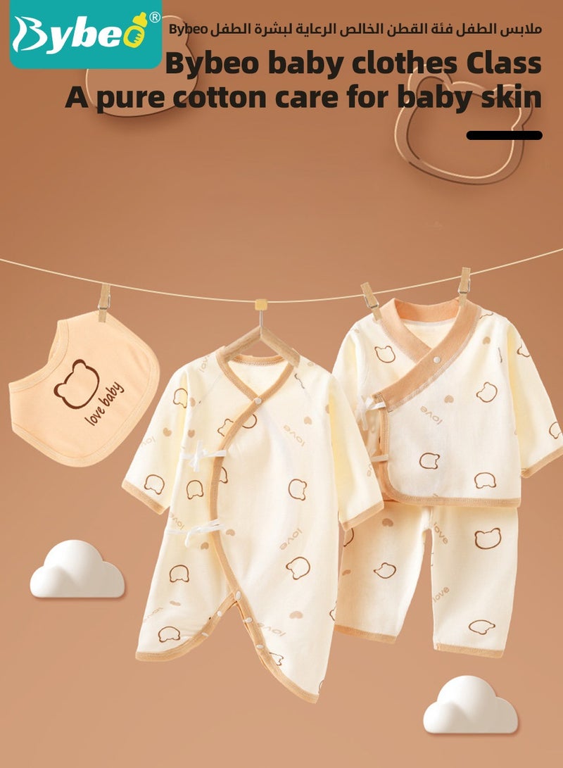 Bybeo 30PCS Newborn Baby Gifts Set, Newborn Layette Gift Set, Baby Clothes Accessories Set for Boys and Girls, Premium Cotton, Perfect Gift Box with Beautifully Suitcase for Spring Summer Autumn Winter - Image 5