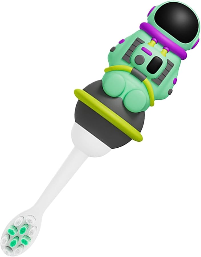Kids Space Themed Soft Bristles Toothbrush Set With Non Slip Grip For Travel School - Image 1
