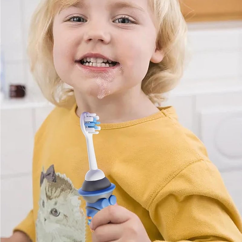 Kids Space Themed Soft Bristles Toothbrush Set With Non Slip Grip For Travel School - Image 3