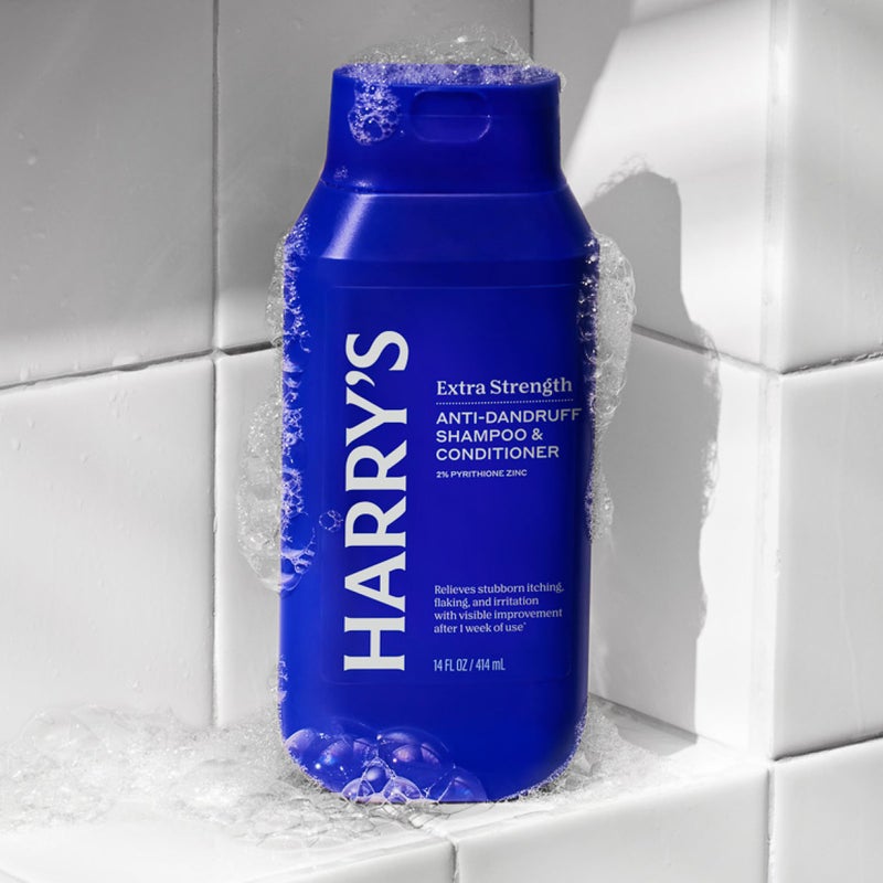 Harry's Extra-Strength Anti-Dandruff Men's 2 in 1 Shampoo and Conditioner - (3 Pack) 14 fl oz - Made with 2% Pyrithione Zinc - Image 4