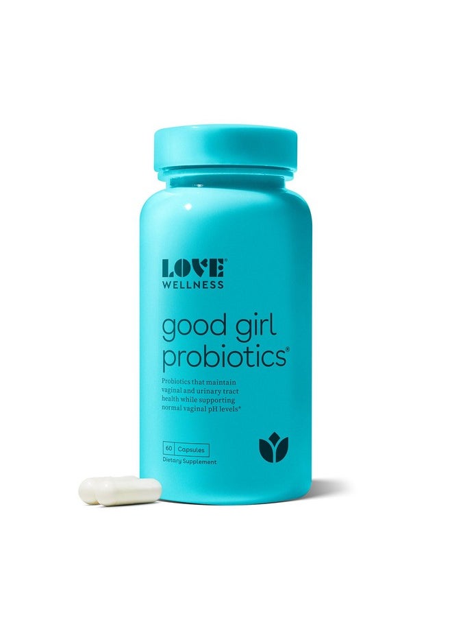 Love Wellness - Love Wellness Good Girl Probiotics | Women's Vaginal Health Supplement | Vaginal Probiotics for Women pH Balance & Urinary Tract Health | Support Vaginal Odor & Flora | 60 Count - Image 1