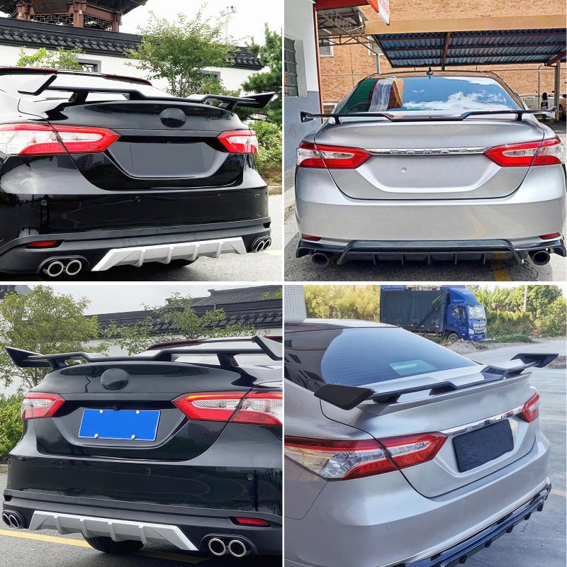 DREAMOTOR Car Spoiler Wing Compatible with Toyota Camry 8th Gen SE XSE LE XLE M4 TRD 2018-2024 Rear Spoiler Wing Aleron Trasero Spoilers for Cars Mods Accessories Body Kit Spoiler Shelf - 57 Inch - Image 3