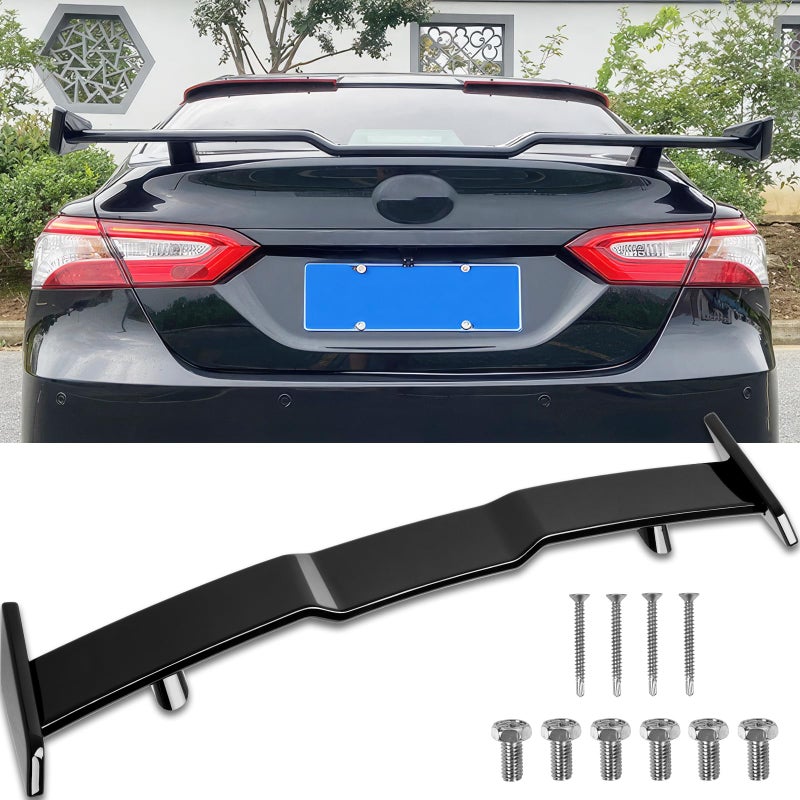 DREAMOTOR Car Spoiler Wing Compatible with Toyota Camry 8th Gen SE XSE LE XLE M4 TRD 2018-2024 Rear Spoiler Wing Aleron Trasero Spoilers for Cars Mods Accessories Body Kit Spoiler Shelf - 57 Inch - Image 1