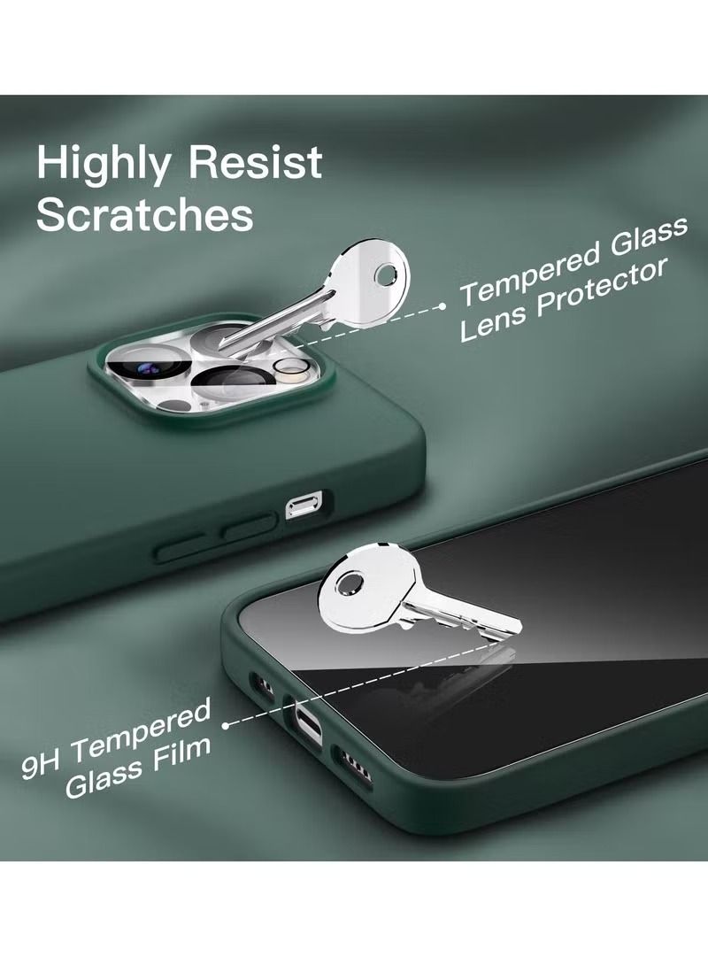 IAF iPhone 14 Pro Max Cover with 2 Pack Screen Protector + 2 Pack Camera Lens Protector Liquid Silicone Full Body Protection Shockproof Drop Protection Case 6.7 inches  - Image 4