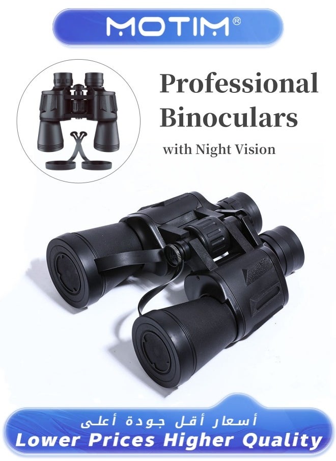 Motim - 20x50 Binoculars for Adults and Kids Professional Telescope with Night Vision Clear Viewing for Birdwatching Outdoor Activities and Sightseeing - Image 1