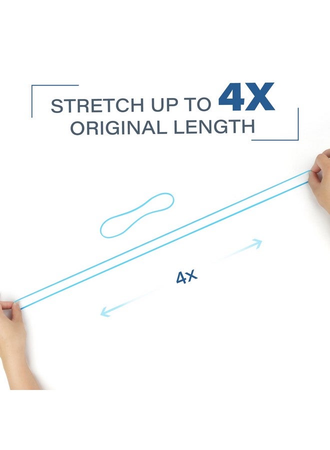 لوتفانسي أشرطة مطاطية كبيرة، 170 قطعة من أشرطة المطاط الكبيرة، ألوان متنوعة، مقاس #117B 7×1/8 بوصة أشرطة مطاطية طويلة شديدة التحمل لمجلدات الملفات في سلة المهملات واللوازم المكتبية - Image 4