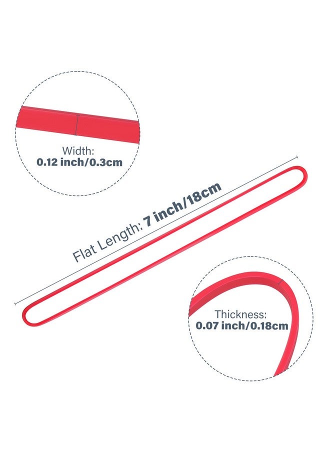 لوتفانسي أشرطة مطاطية كبيرة، 170 قطعة من أشرطة المطاط الكبيرة، ألوان متنوعة، مقاس #117B 7×1/8 بوصة أشرطة مطاطية طويلة شديدة التحمل لمجلدات الملفات في سلة المهملات واللوازم المكتبية - Image 3