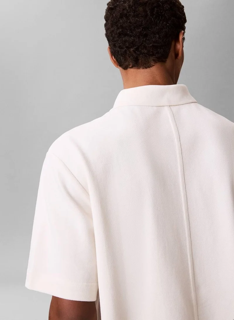 Calvin Klein Jeans Tofu Embroidered Logo Polo Shirt for Men | Best Price UAE
