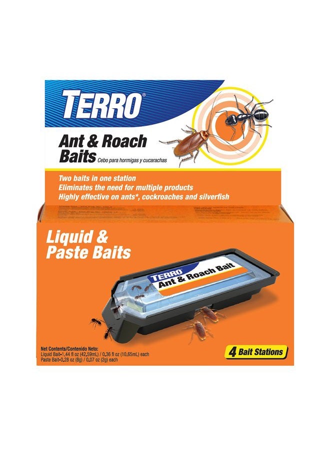 Terro Ant and Roach Bait Stations, Black, Multicolor - Image 1