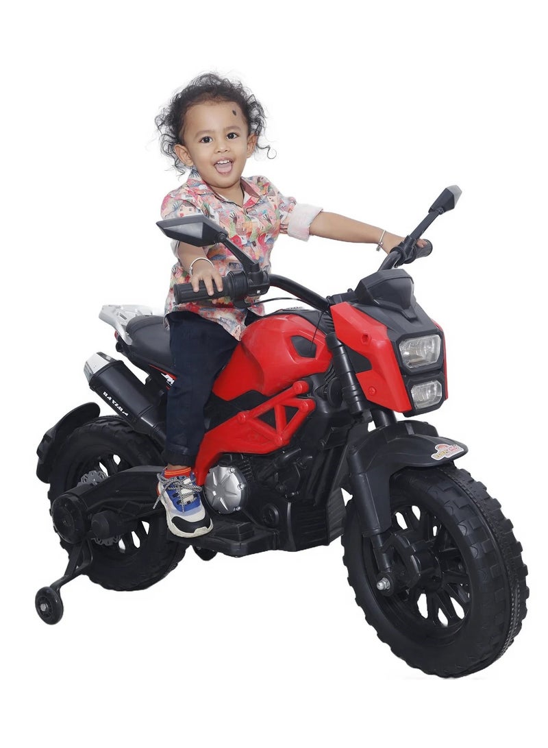 Amsham Toys KTM Model Kids Style Ride on Bike - Red - Image 3