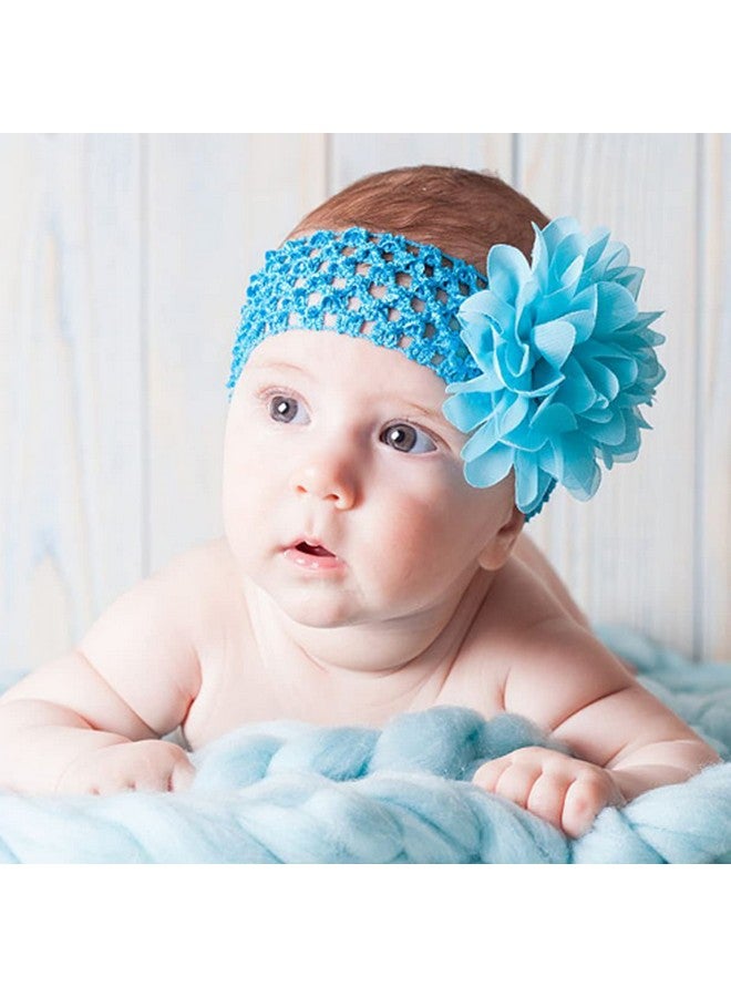 WillingTee 30pcs Baby Girls Headbands Chiffon Flower Soft Stretchy Hair Band Hair Accessories for Baby Girls Newborns Infants Toddlers and Kids - Image 4