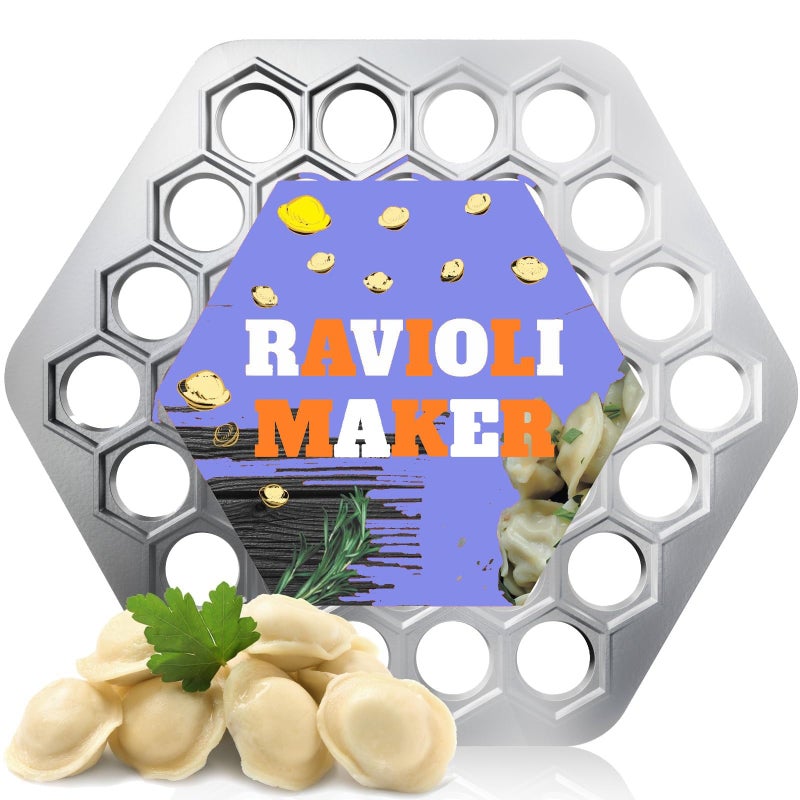 MHH Russian Ravioli Mold Metal Mold Meat Siberian Meat Dumpling Machine Ravioli Cutter 
