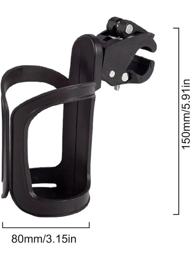 حامل زجاجة ماء للدراجة، خفيف الوزن وقابل للتعديل، يدور 360 درجة - Image 3