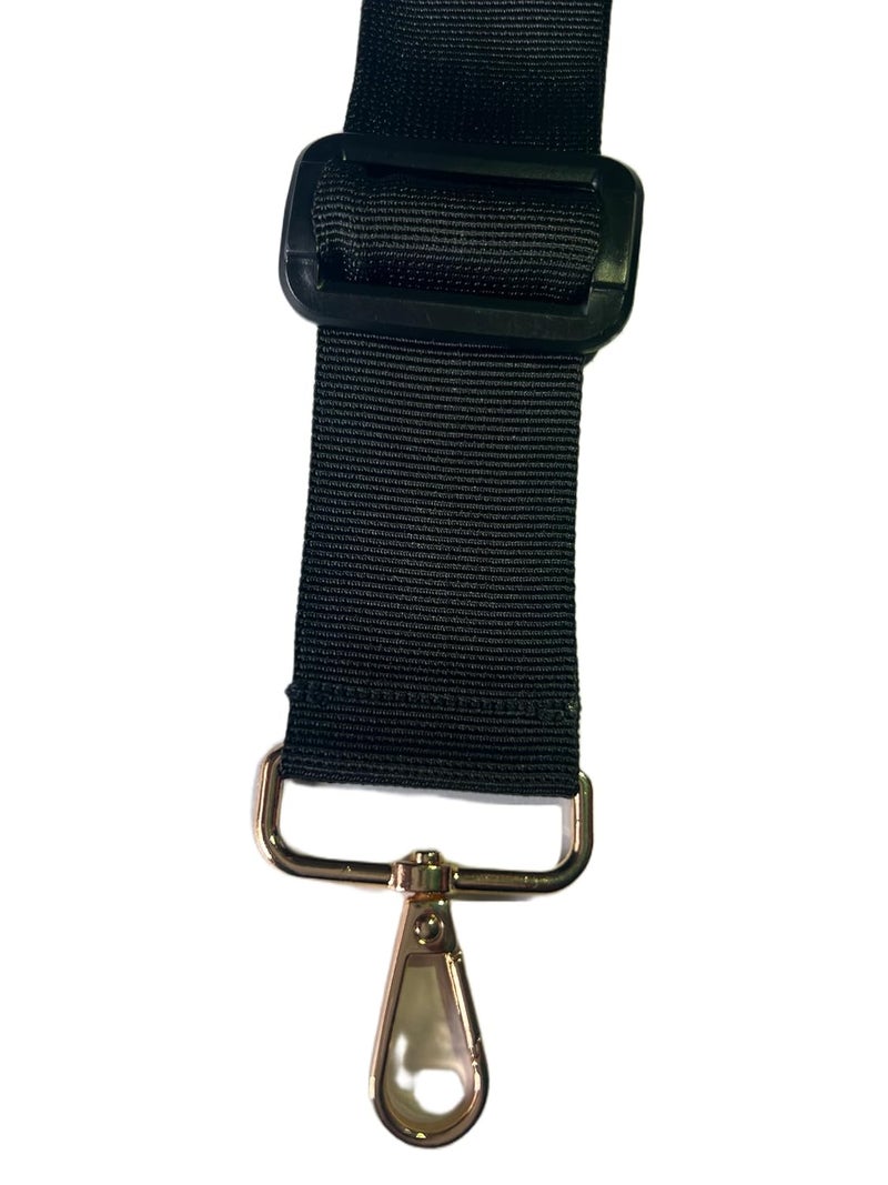 iCONY Nylon Universal Replacement Strap Belt - Durable and Adjustable for Handbags, Laptop bag, Crossbody Shoulder Bag Adjustable 5feet 1 Pack (1.5 INCH BLK) - Image 3