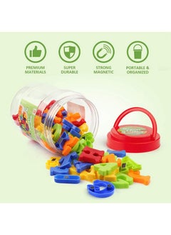 Coogam Coogam Magnetic Letters Numbers Alphabet Fridge Magnets Colorful Plastic ABC 123 Educational Toy Set Preschool Learning Spelling Counting Uppercase Lowercase Math for 3 4 5 Years Kid(78 Pcs)  - Image 4