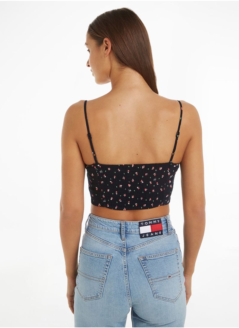TOMMY JEANS - Geo Print Strappy Top - Image 1