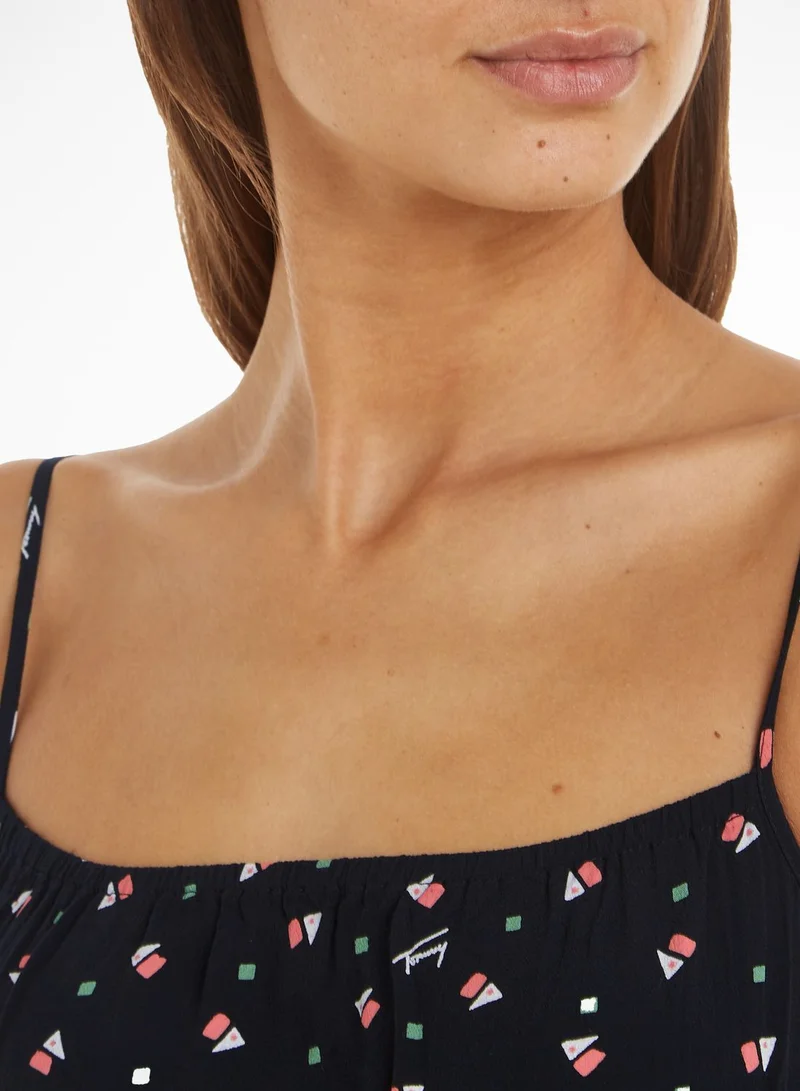 TOMMY JEANS Geo Print Strappy Top