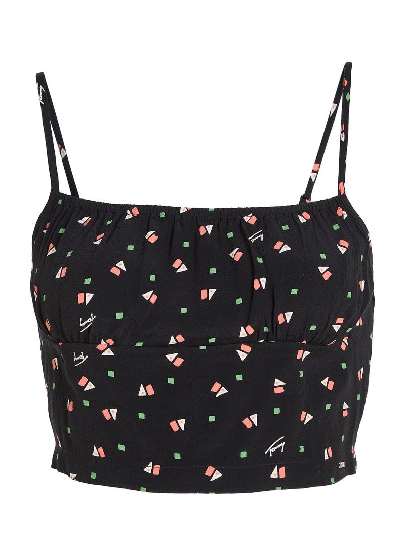 TOMMY JEANS - Geo Print Strappy Top - Image 1