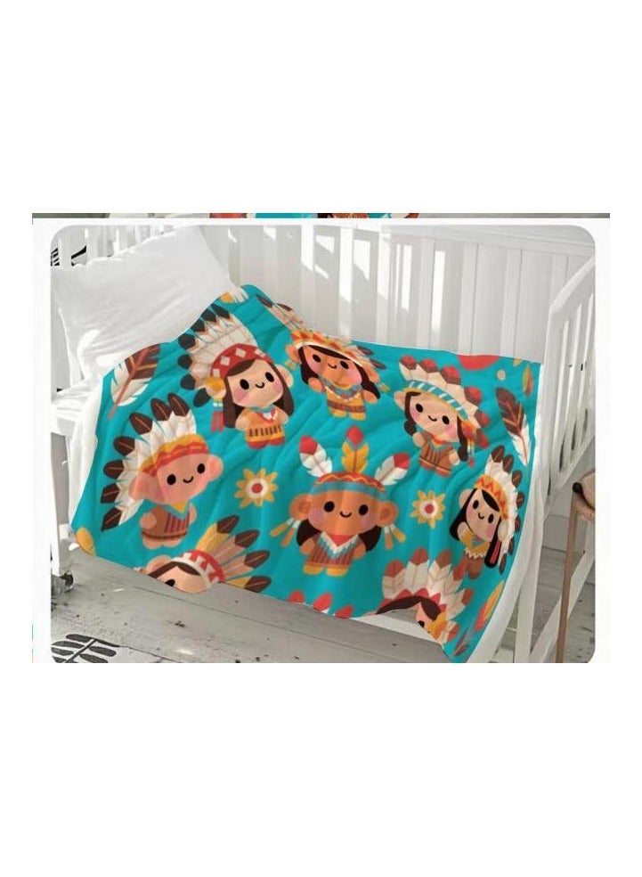 general Children's or student cartoon flannel thin blanket (warm and comfortable, suitable for sleep, games) 100cm*150cm - Image 3