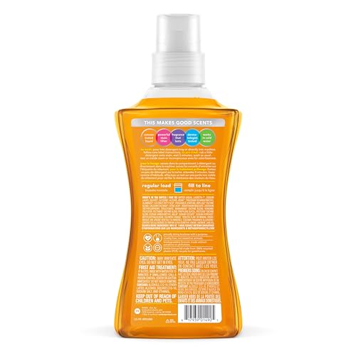 Method Liquid Laundry Detergent; Ginger Mango Scent; Stain Remover; 66 Loads per 53.5 fl oz bottle; 4 Pack (264 Total Loads); Packaging May Vary - Image 2