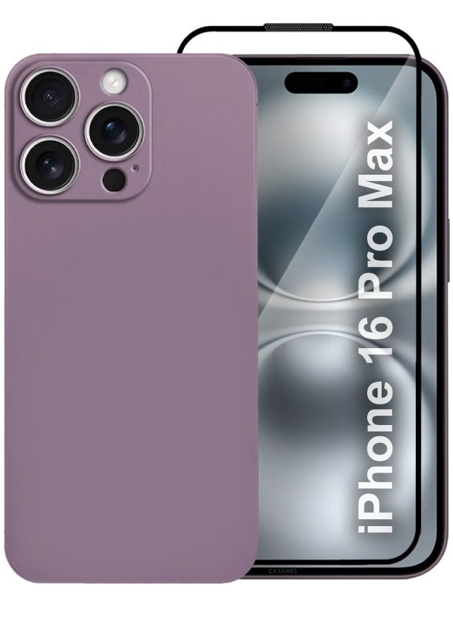 CATANES ( for iPhone 16 Pro Max ) 2 Pack,Case Cover and Screen Protector Air Skin Series Back Cover Sturdy Durable Thin Case Drop Protection Cover Clear - Image 1