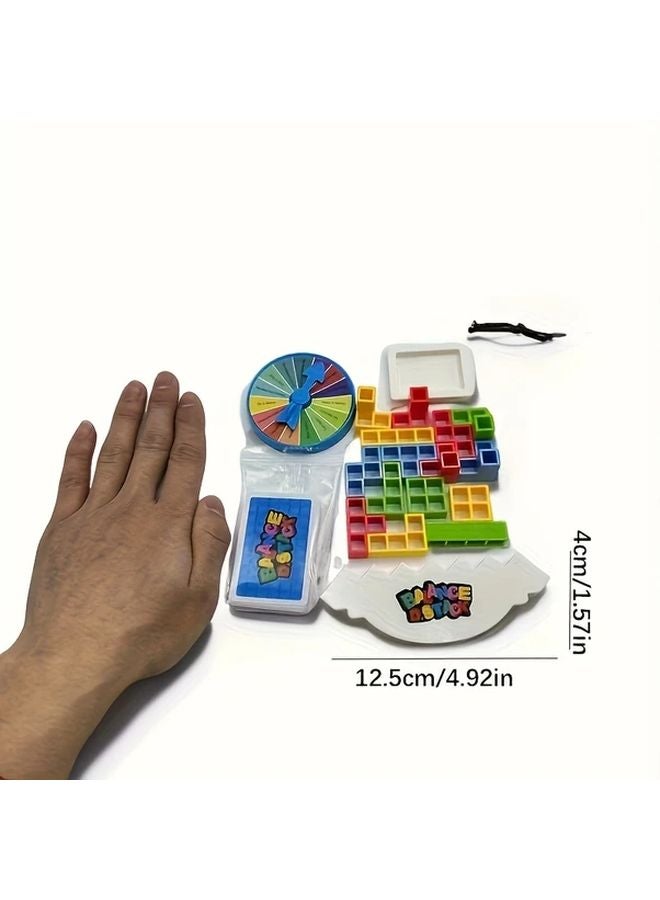 48pcs Multi Color Building Blocks Set Interactive Stacking Tower Game For Kids - Image 4