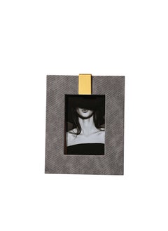 ebarza Dark Grey Scaled Circular Photo Frame 