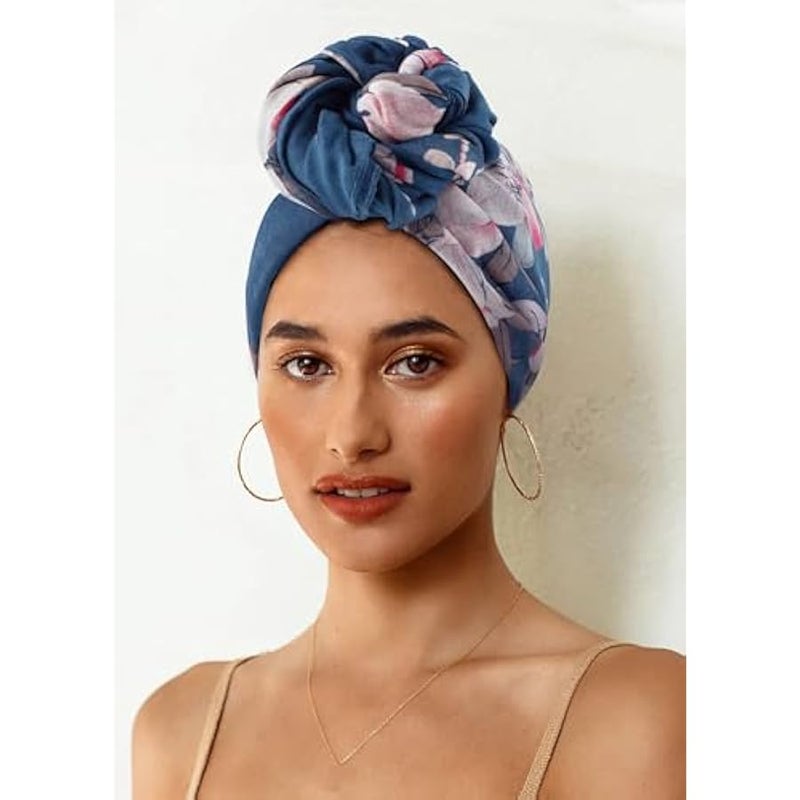 Spring Lightweight Scarves Fashion Flowers Print Women Shawl Wrap - Image 4