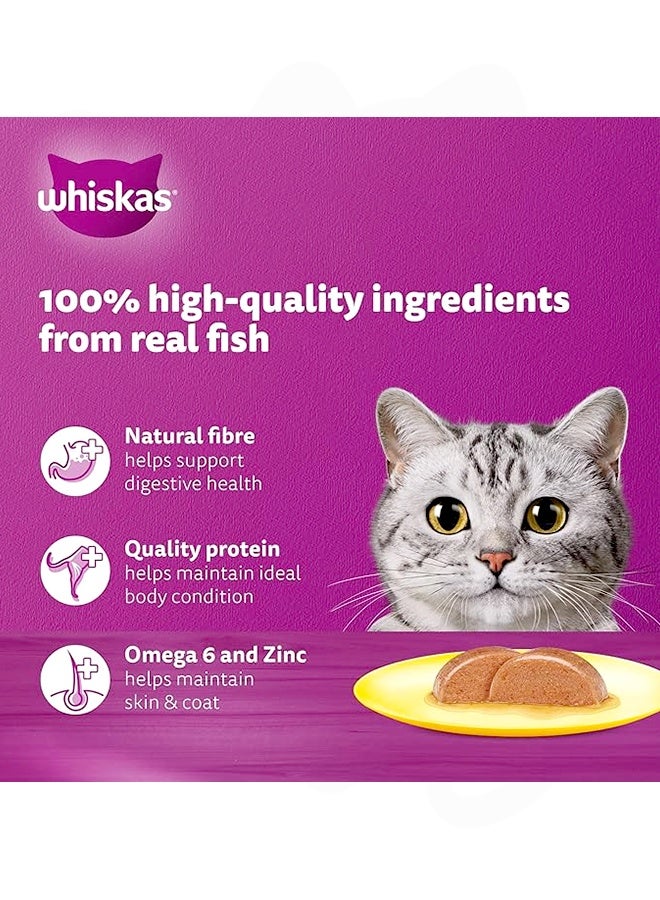 Whiskas Fishy Selection in Jelly Wet Cat Food - 80G (Pack Of 12) - Image 3