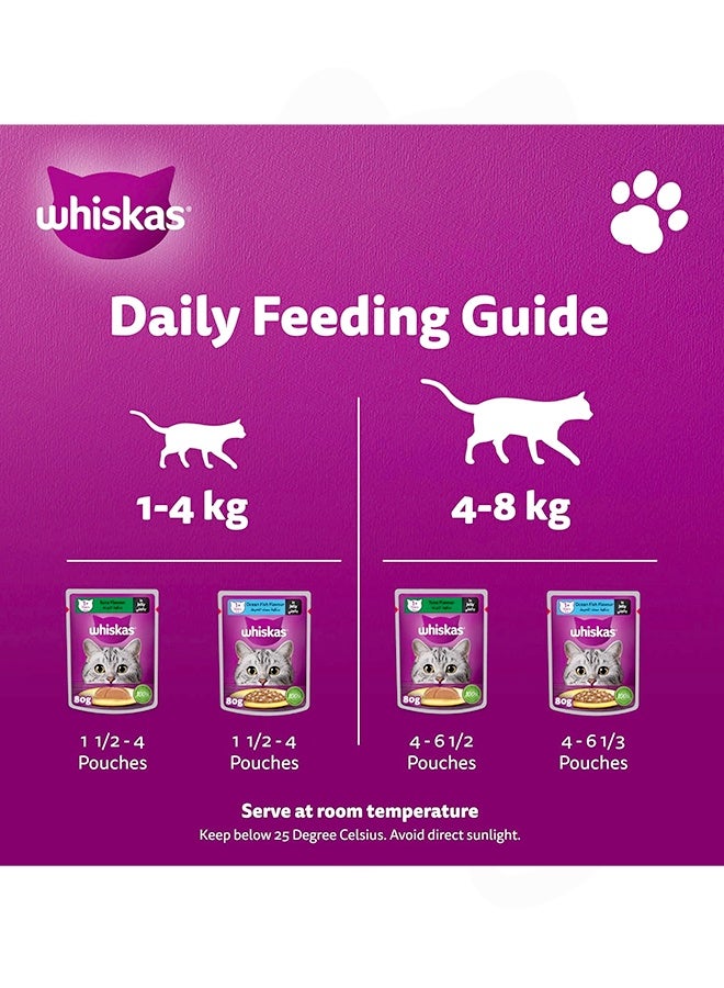 Whiskas Fishy Selection in Jelly Wet Cat Food - 80G (Pack Of 12) - Image 4