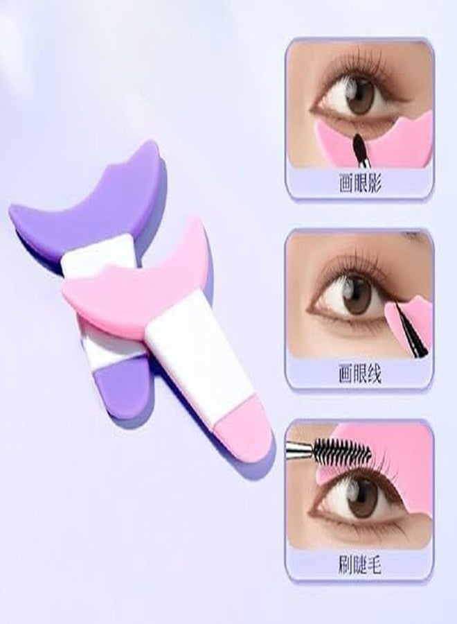 Calixe Multifunctional Eyelash Makeup Guard Tool, Silicone Stencils Eye Makeup, Mascara Eyelash Shield Applicator, Perfect Eye Makeup for Beginners, for Mascara, Eyeliner, Eyeshadow - Image 4