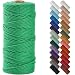 NOANTA Emerald Macrame Cord 3mm x 109yards Colored Macrame Rope Cotton Rope Macrame Yarn Colorful Cotton Craft Cord for Wall Hanging Plant Hangers Crafts Knitting - Image 2
