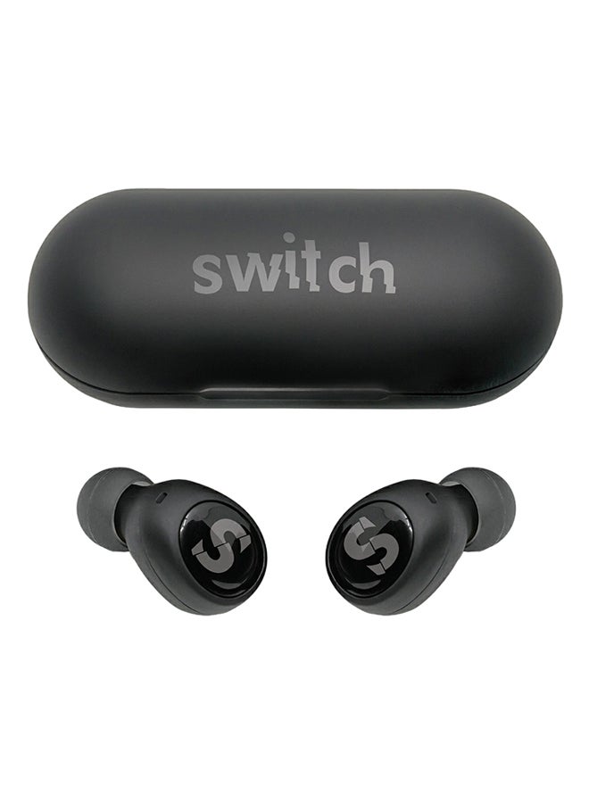 Switch Bluetooth Wireless In-Ear Earbuds With Charing Case Black - Image 1