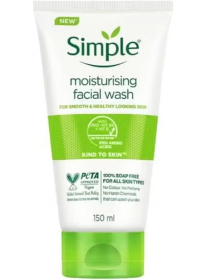 Simple Moisturising Facial Wash 150 Ml