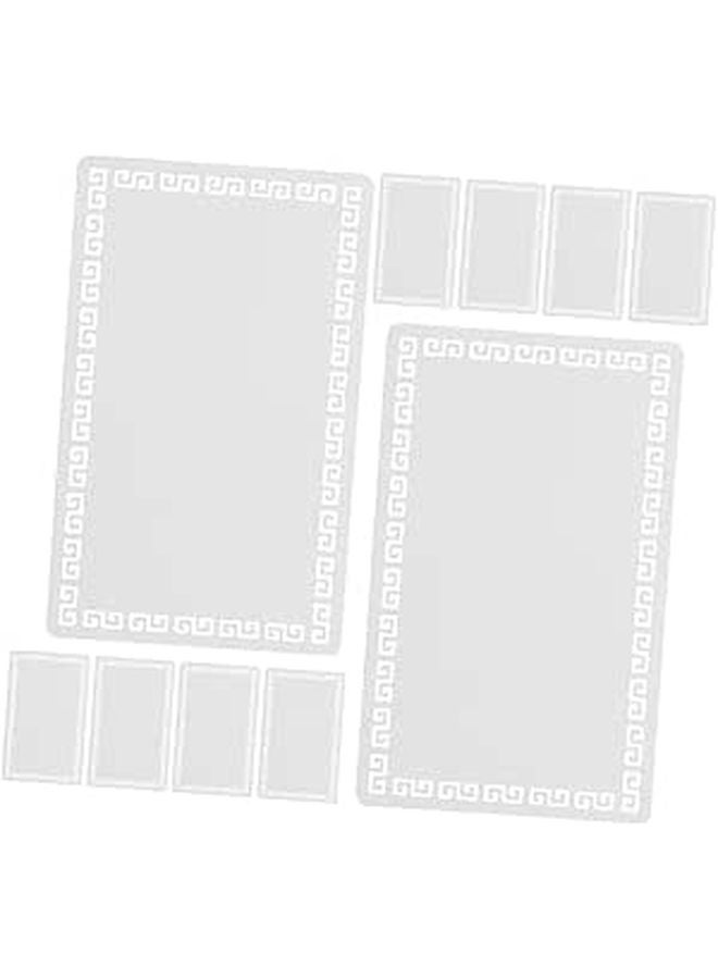 بطاقات العمل المعدنية للتسامي الألومنيوم 10 قطع 86x54 مم DIY للطباعة فراغات مغناطيسية معدنية - Image 1
