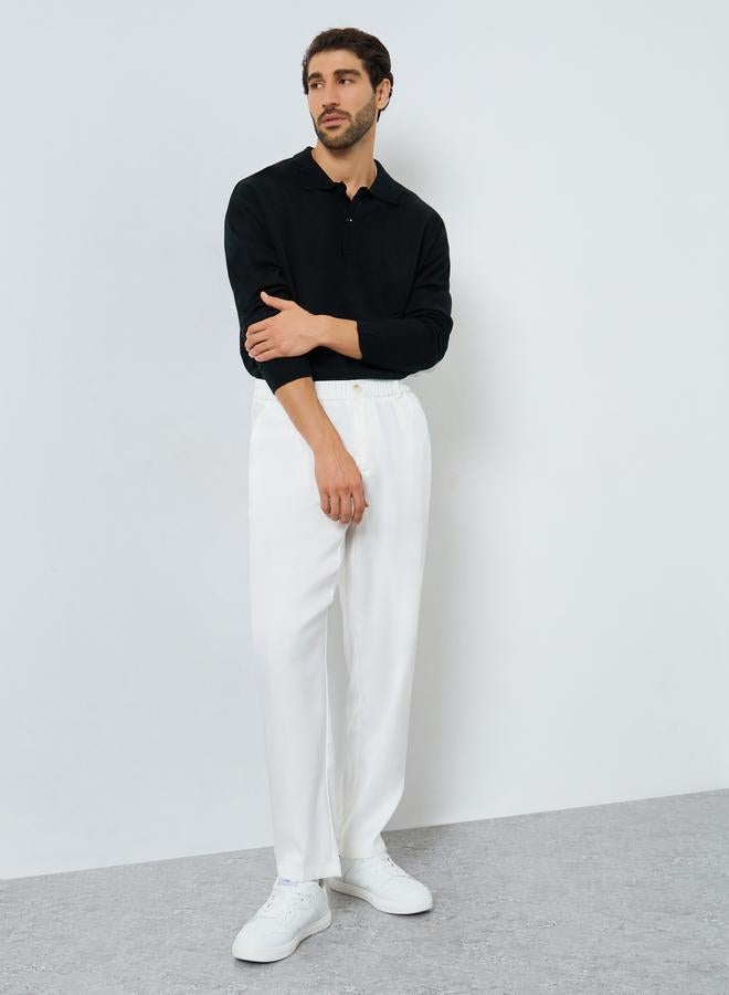 Take Two Men Solid Slant Pocket Straight Leg Pants - Image 2