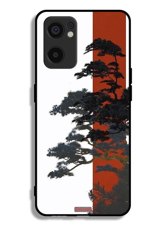 Tolwak Oppo Reno7 SE 5G Protective Case Cover Tree Artwork - Image 2